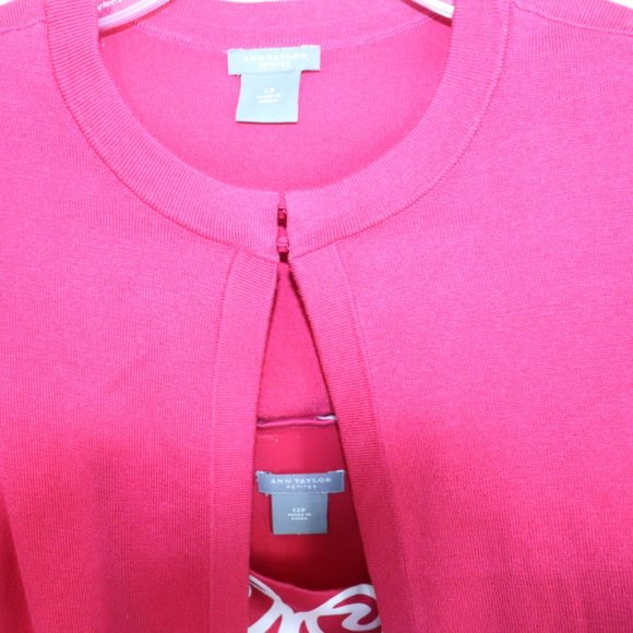 Ann Taylor Dress Spaghetti Strap with Matching Shrug Sweater Size 12P - Picture 11 of 14